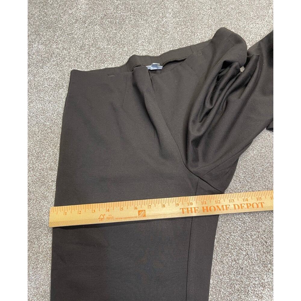 Elevated Basic Neutral J. Jill Slim Leg Trousers Size Medium Tall Espresso Ponte - Picture 7 of 14